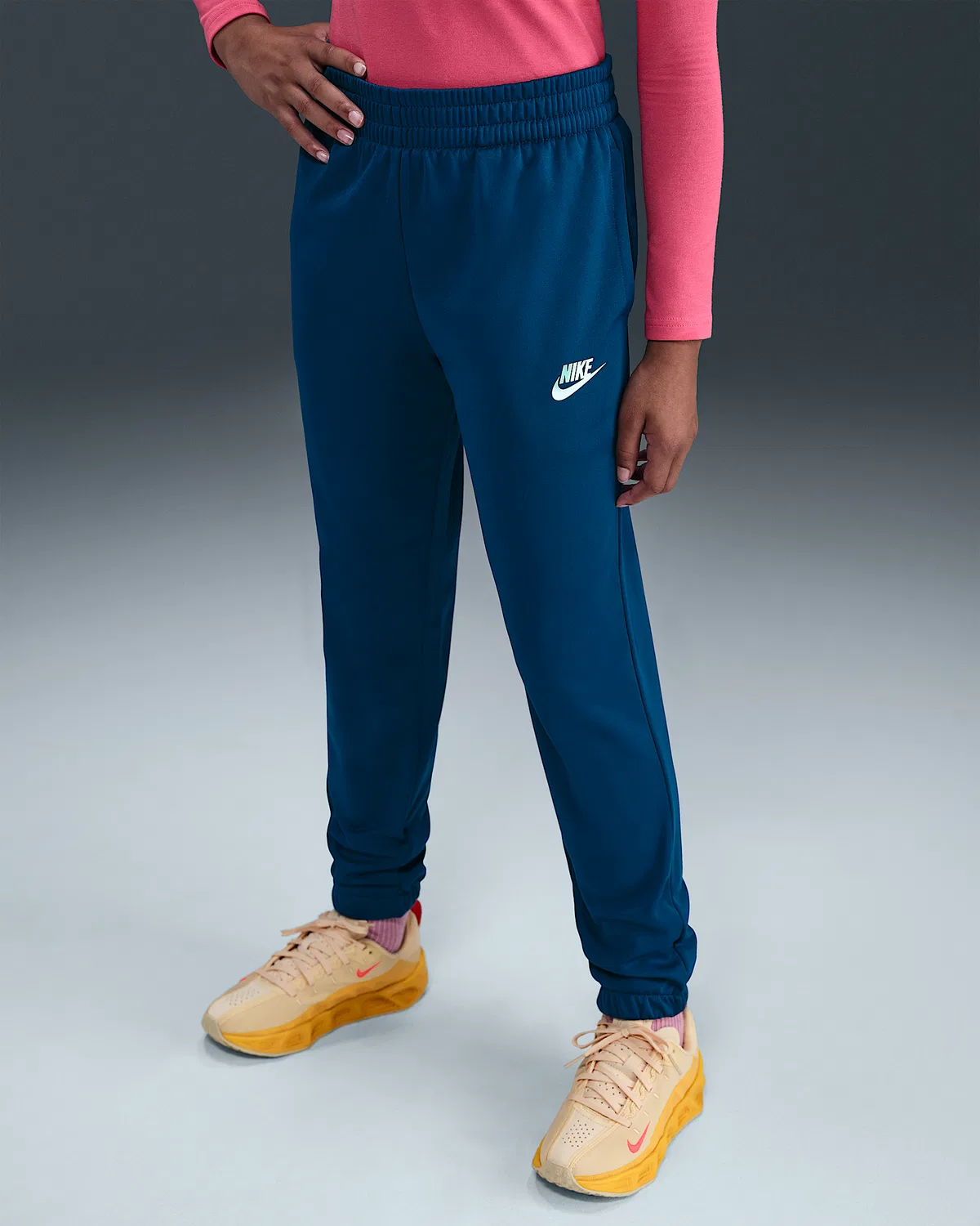 Детский спортивный костюм Dri-FIT Nike Sportswear, Blue Force/Green Abyss/White — фото 4