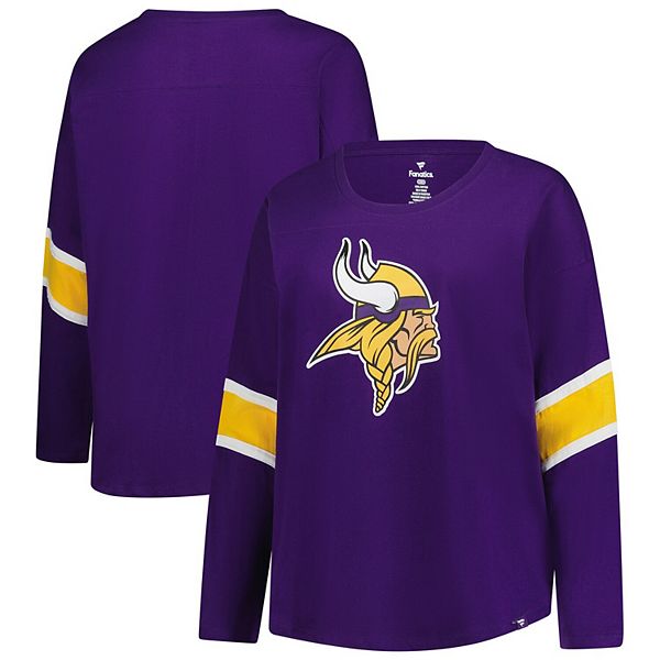 

Женская фиолетовая футболка Minnesota Vikings Plus Size Redzone с 3/4 рукавом и круглым вырезом Fanatics, Фиолетовый, Женская фиолетовая футболка Minnesota Vikings Plus Size Redzone с 3/4 рукавом и круглым вырезом Fanatics