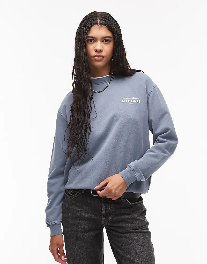 

Свитшот Allsaints Soleil etta Blue цвета кремня