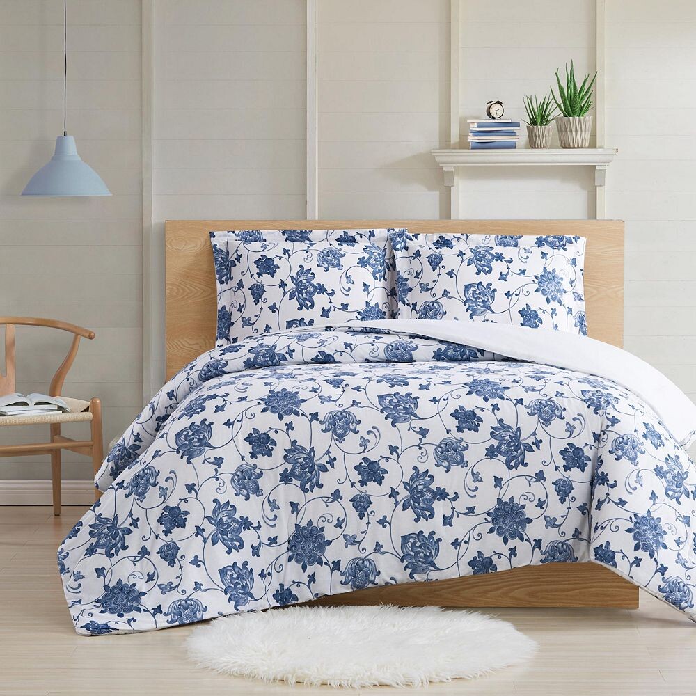 

Cottage Classics Cottage Classics Estate Bloom Комплект одеял Twin XL из 2 предметов, синий