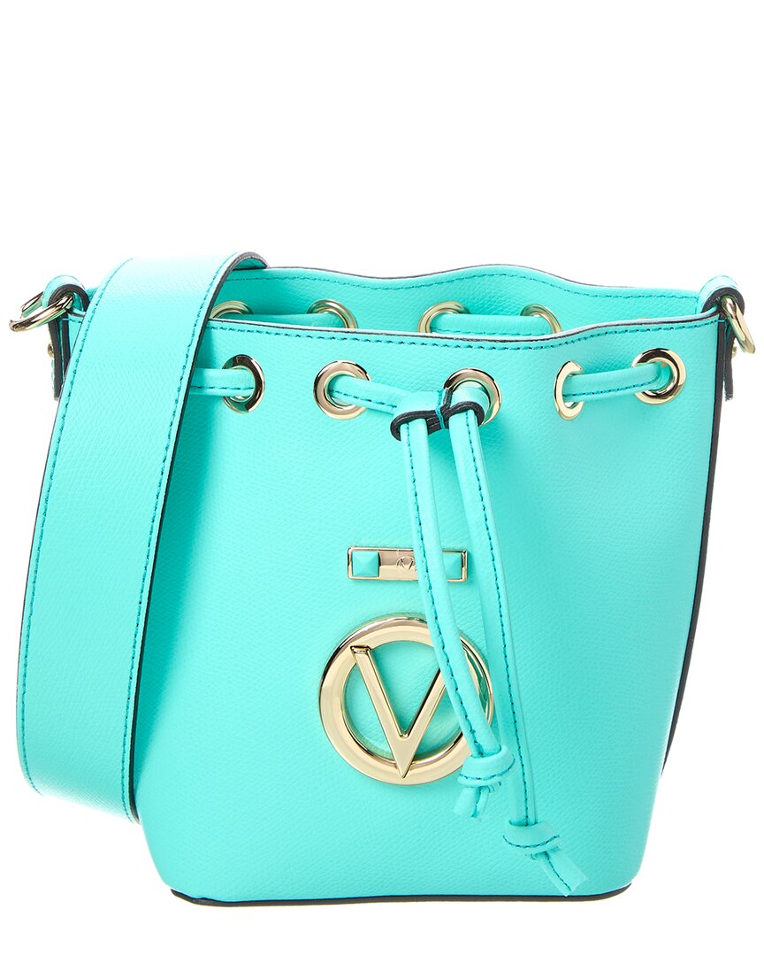 

Валентино от Марио Валентино Жюль Бонбоньер Кожаная сумка-ведро Valentino by Mario Valentino, зеленый