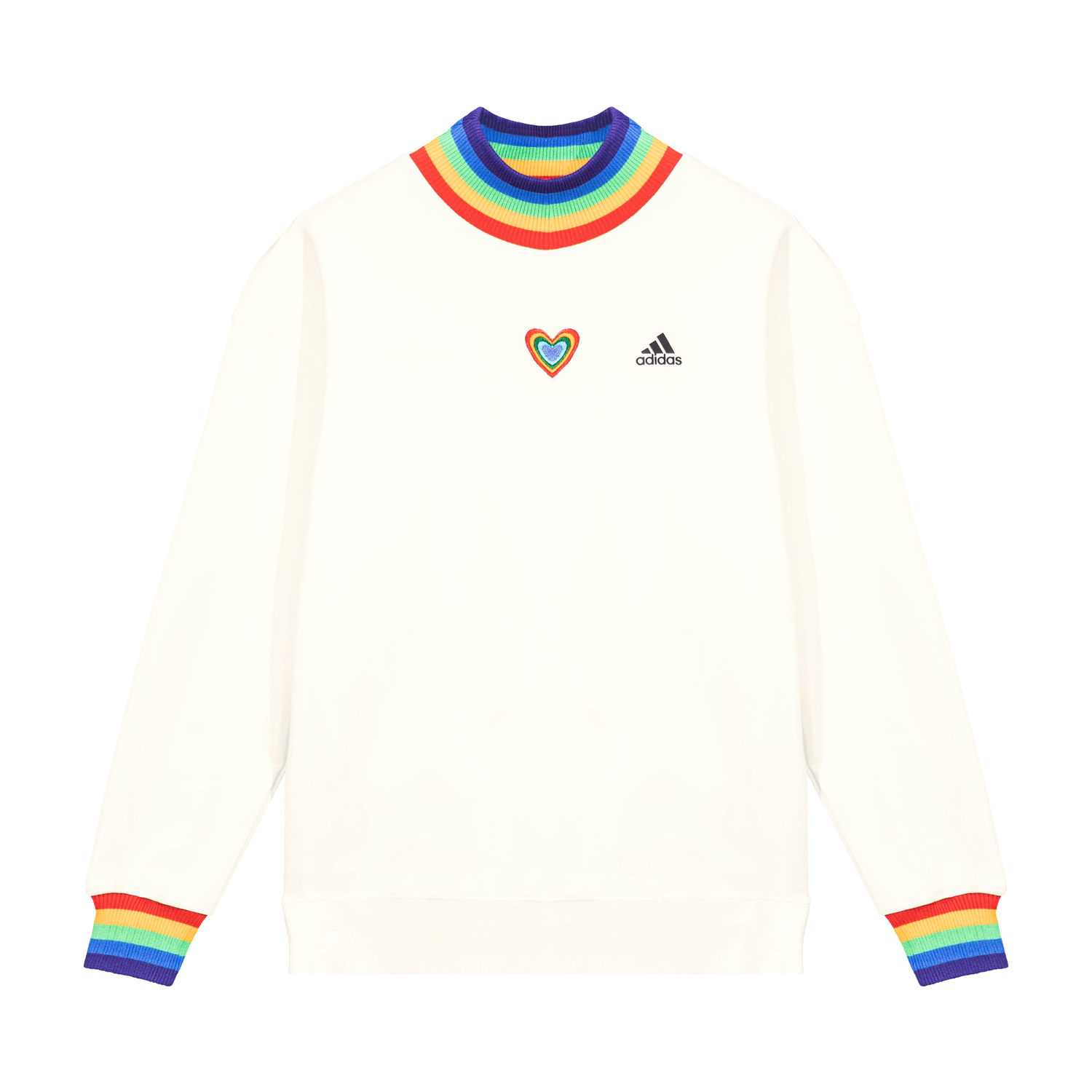 Adidas Толстовка унисекс белые с круглым вырезом, средней плотности ткани, другие — фото 3