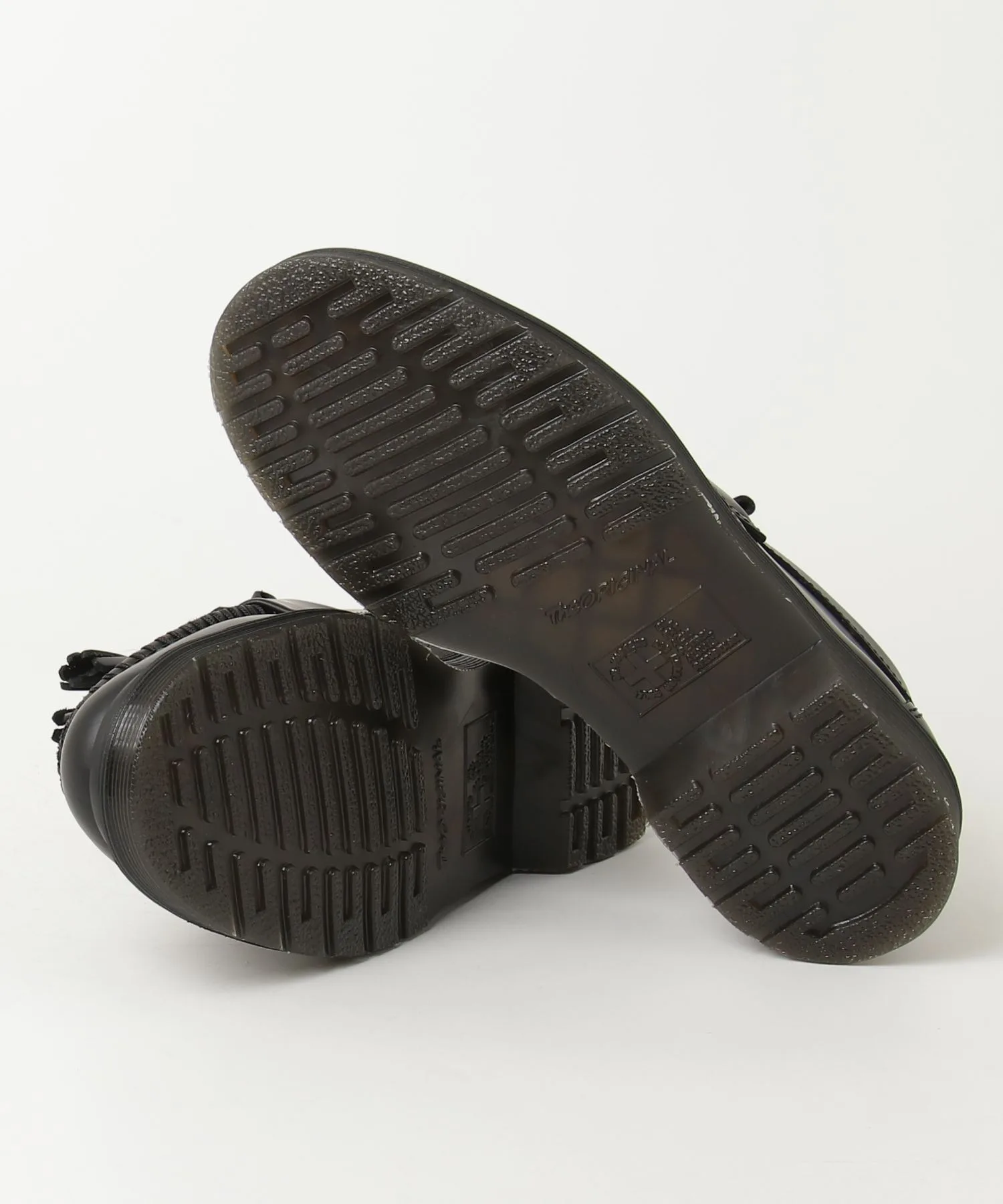 Мужские лоферы с белой строчкой Dr. Martens ADRIAN чёрные — фото 3