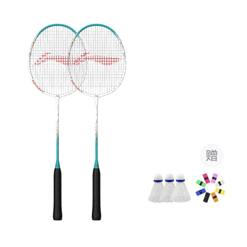 

Thunder 9 Carbon Aluminum бадминтонная ракетка Speed Type увеличенная скорость замаха начальный уровень 675мм двойные ракетки LINING, белый синий Double Rackets+Durable Balls*3 (Random Color)+Grip Tape*2 (Random Color)