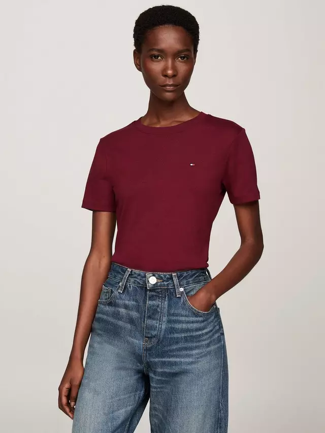 

Футболка Tommy Hilfiger Cody Crew Neck Slim Fit, цвет deep/rouge