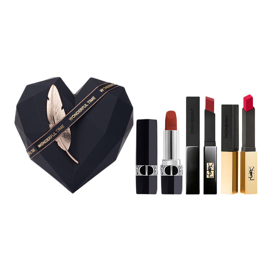 DIOR Набор одежды vivid blue gold obsidian heart box велюр натуральный долговечный 3 шт, подарок для девушки — фото 2
