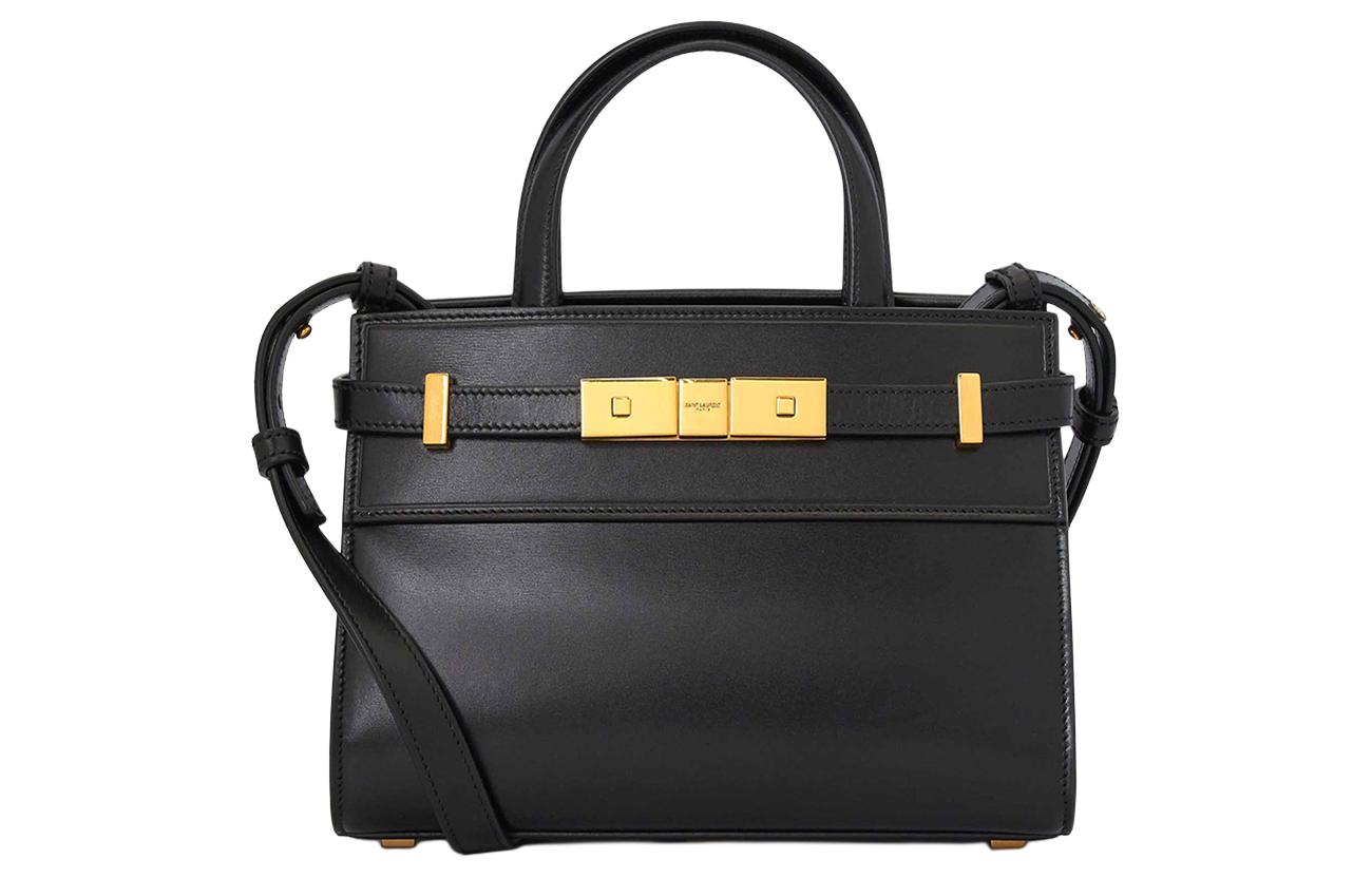 

Кожаная наплечная сумка через плечо женская черная SAINT LAURENT