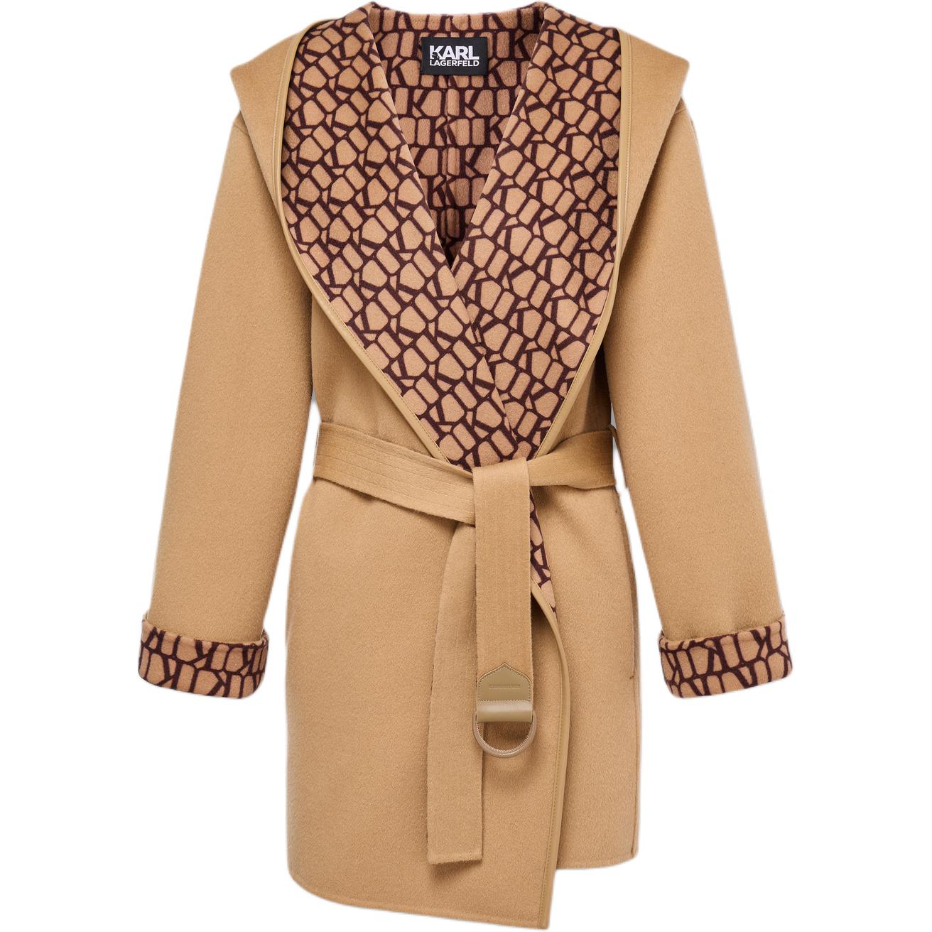 

Karl Lagerfeld французская роскошь корейский стиль вечеринка уличный стиль FW25 пальто женское KARL LAGERFELD/Karl Lagerfeld Jeans, светло-коричневый