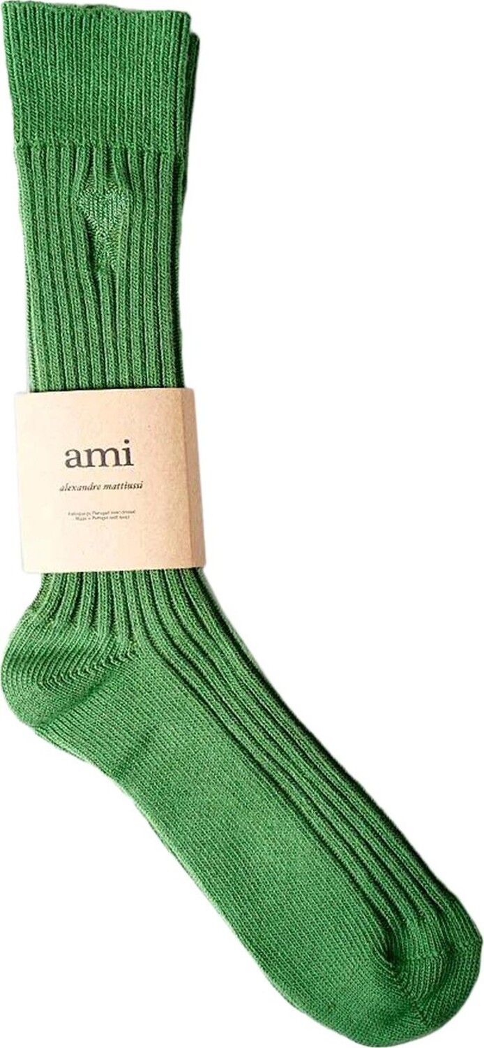 

Носки Ami Logo 'Green', зеленый