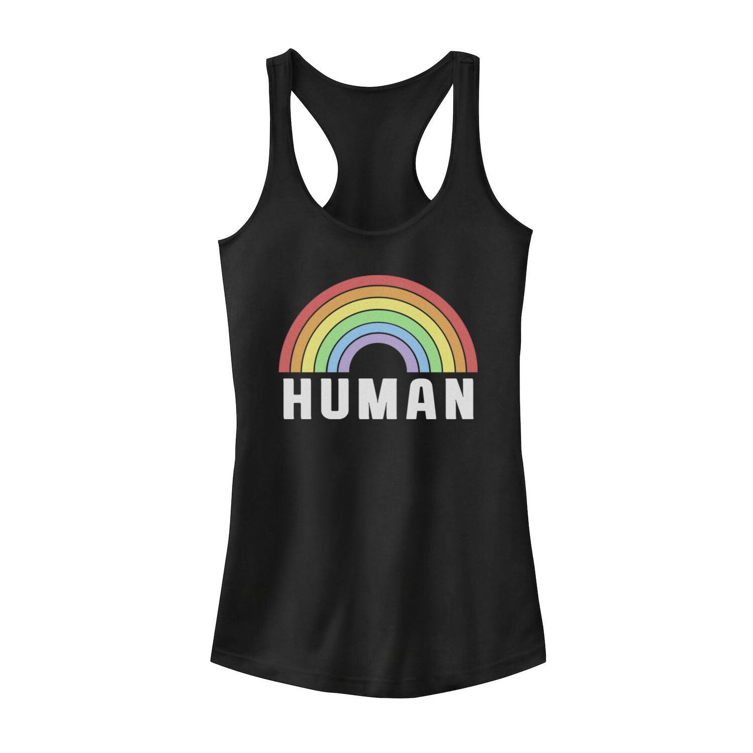 

Цветная пастельная радужная майка Junior's Human