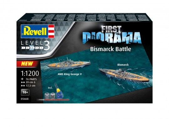 

Пластиковая модель First Diorama Set Bismarck Battle Revell
