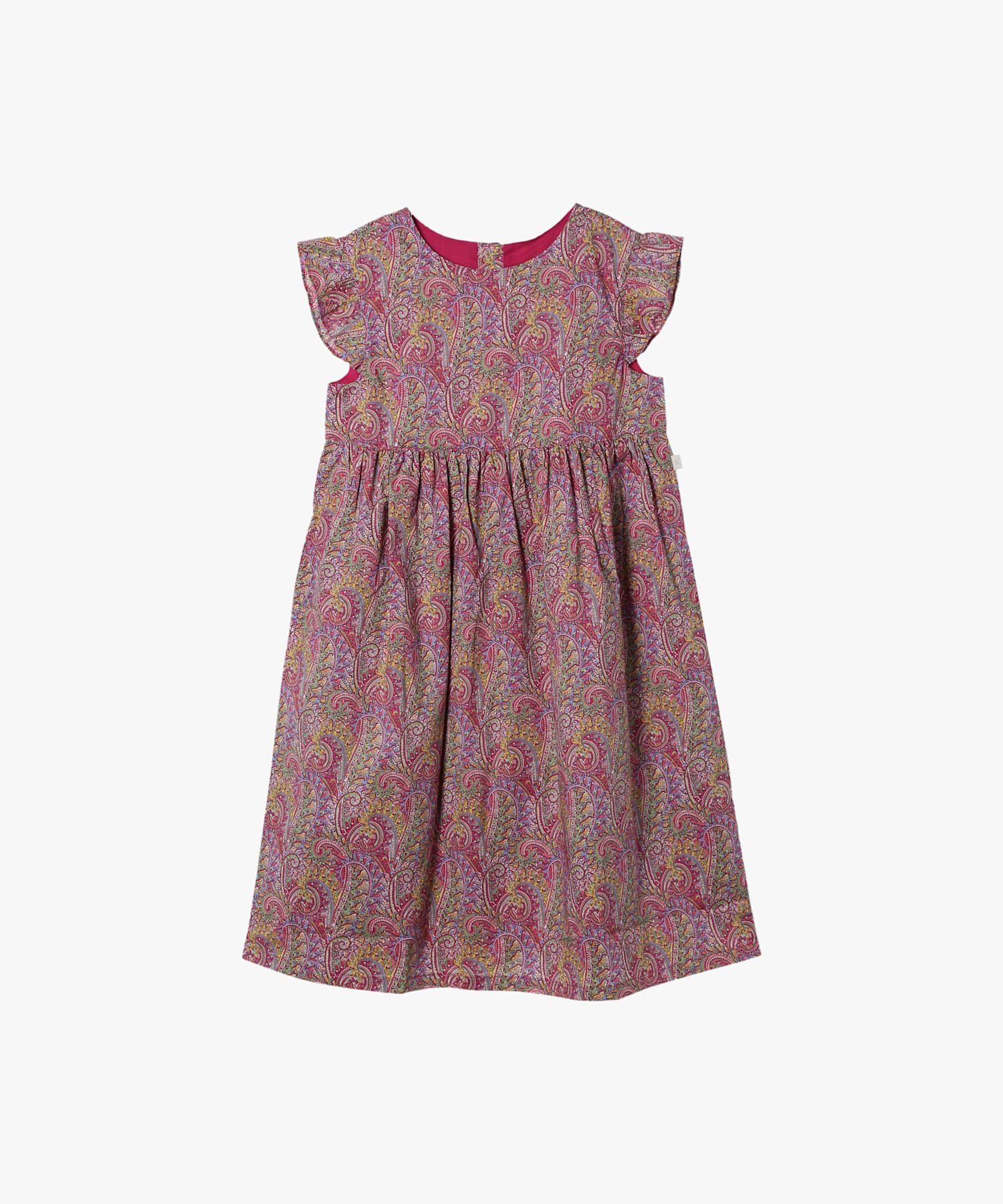 Детское хлопковое платье без рукавов с принтом Liberty "Лаура" Agnes b. ENFANT, Pink