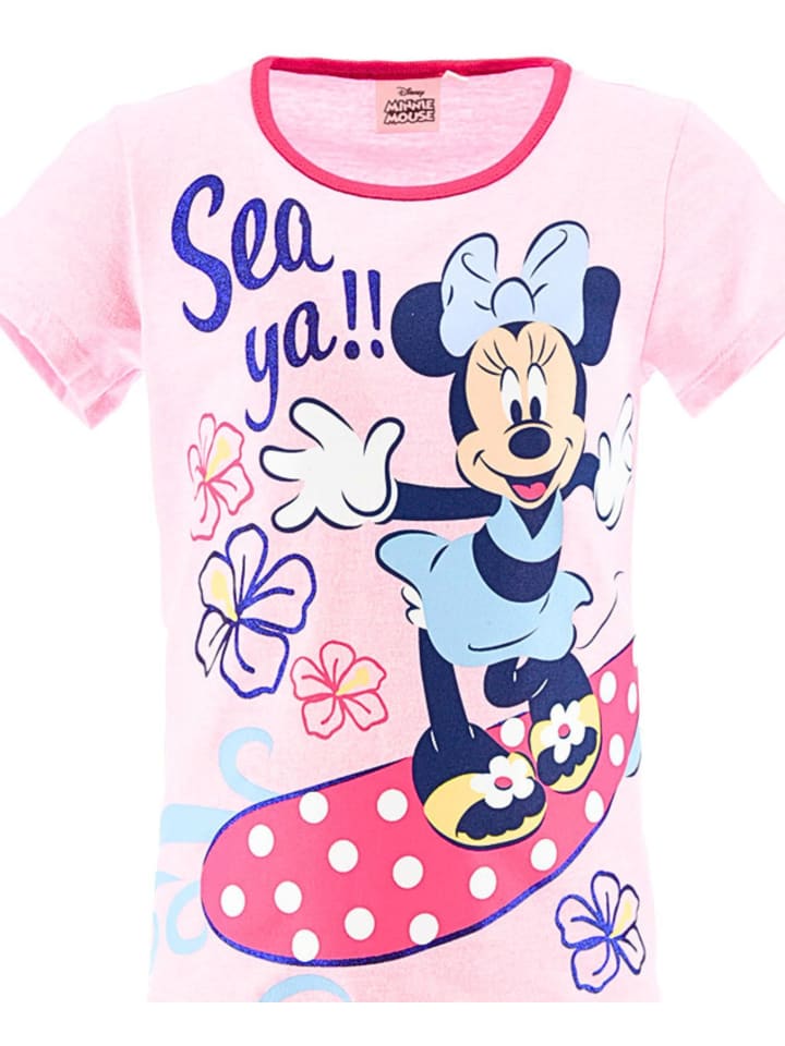 Disney Minnie Mouse Короткая пижама Минни Маус розового цвета — фото 2