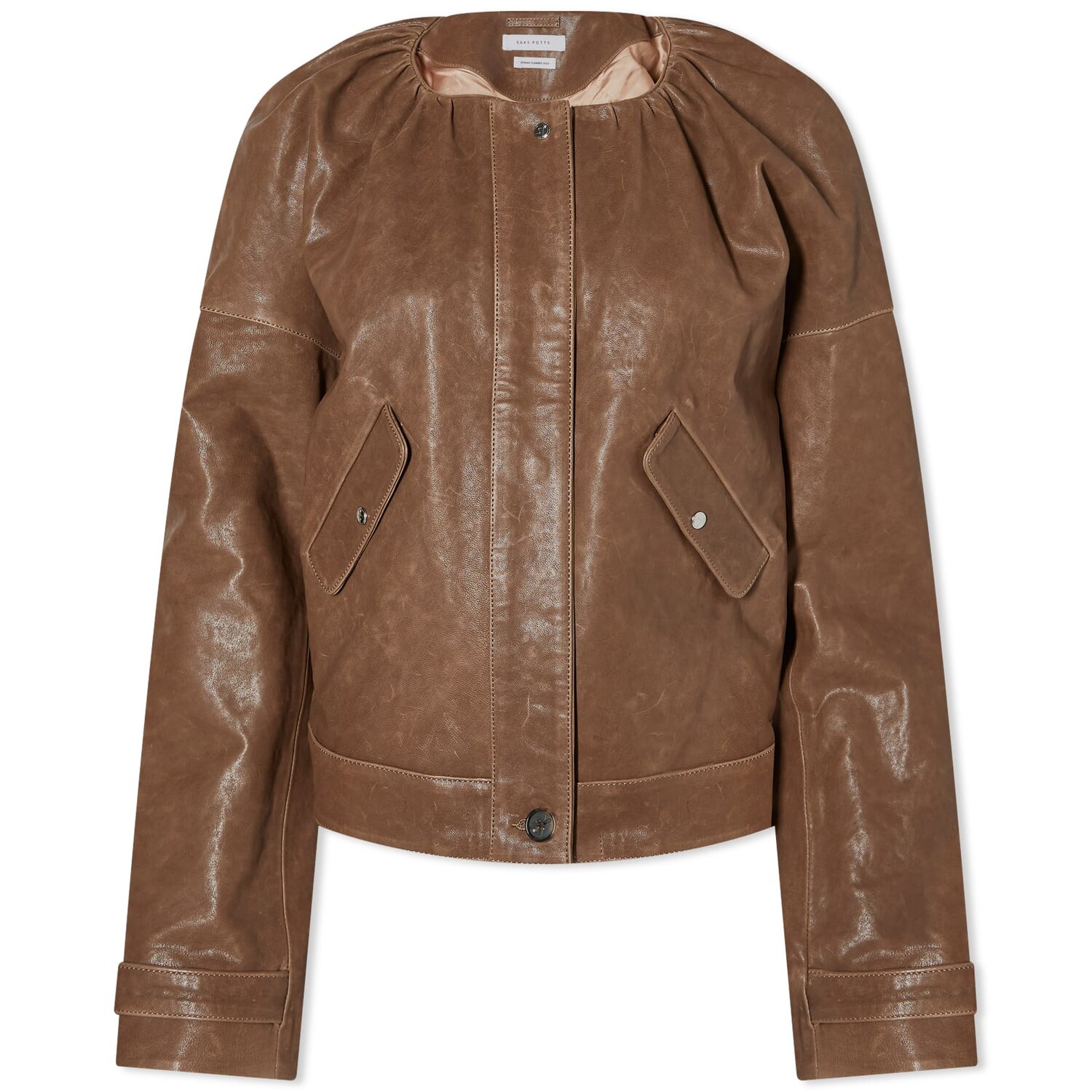 

Куртка Saks Potts Margeta Leather, коричневый