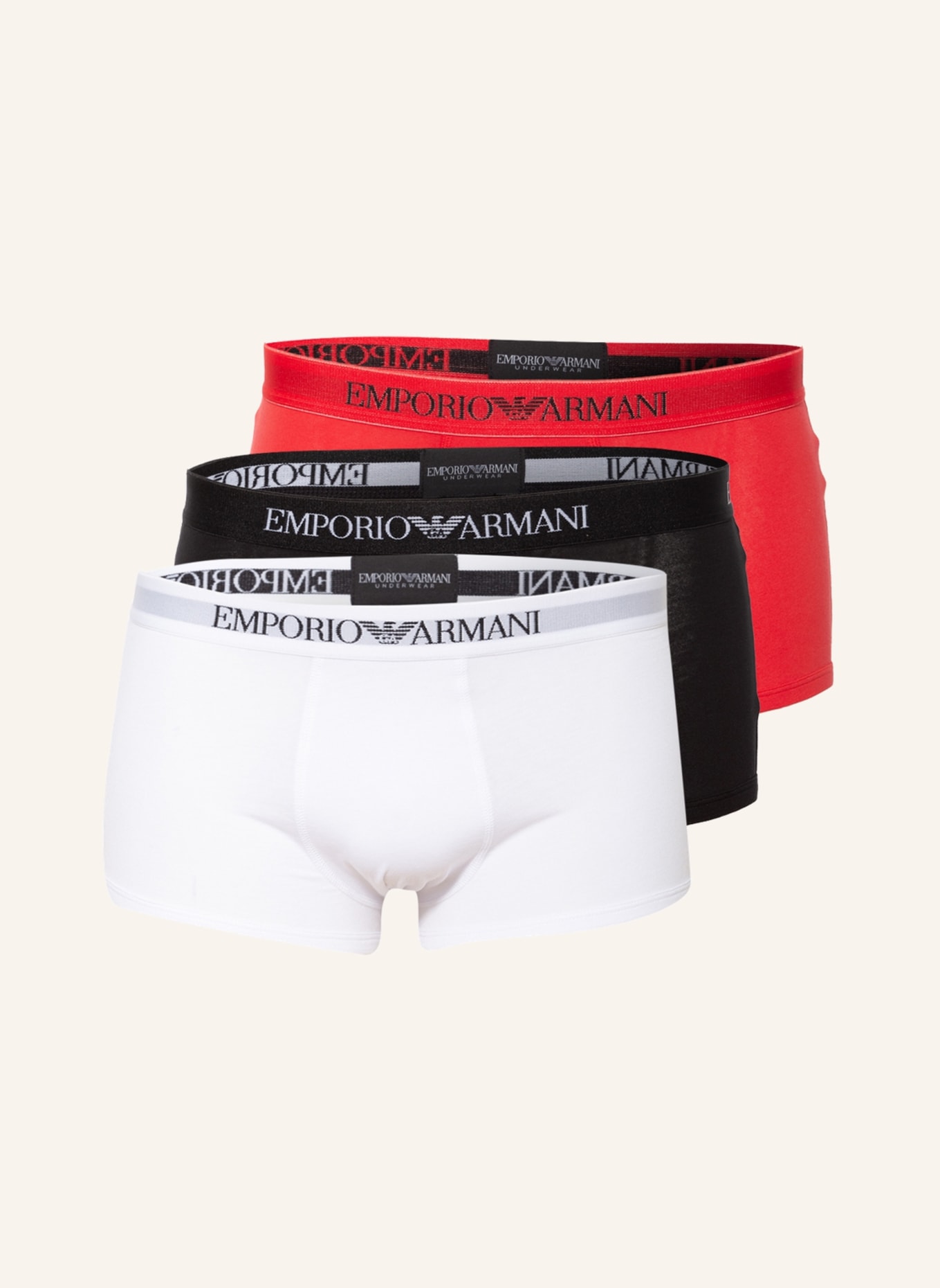 

Комплект из 3 пар трусов-боксеров Emporio Armani, мультиколор