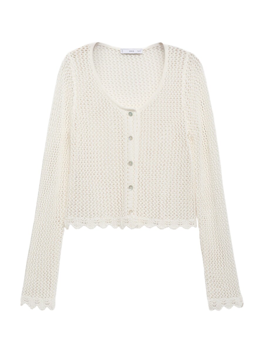 

Вязаный кардиган MANGO PAQUI, Off white