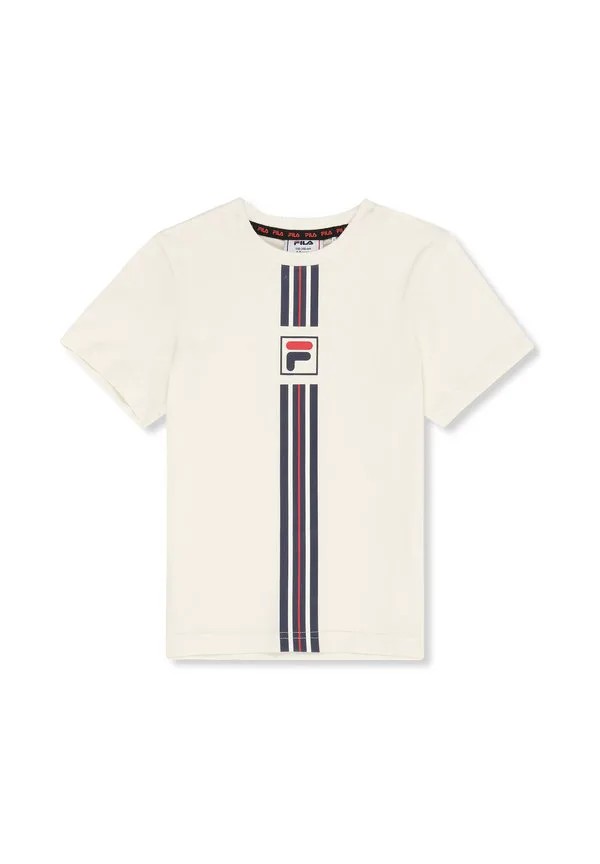 Одежда montereggi, обычная футболка heritage с принтом в виде ленты. Fila, Egret