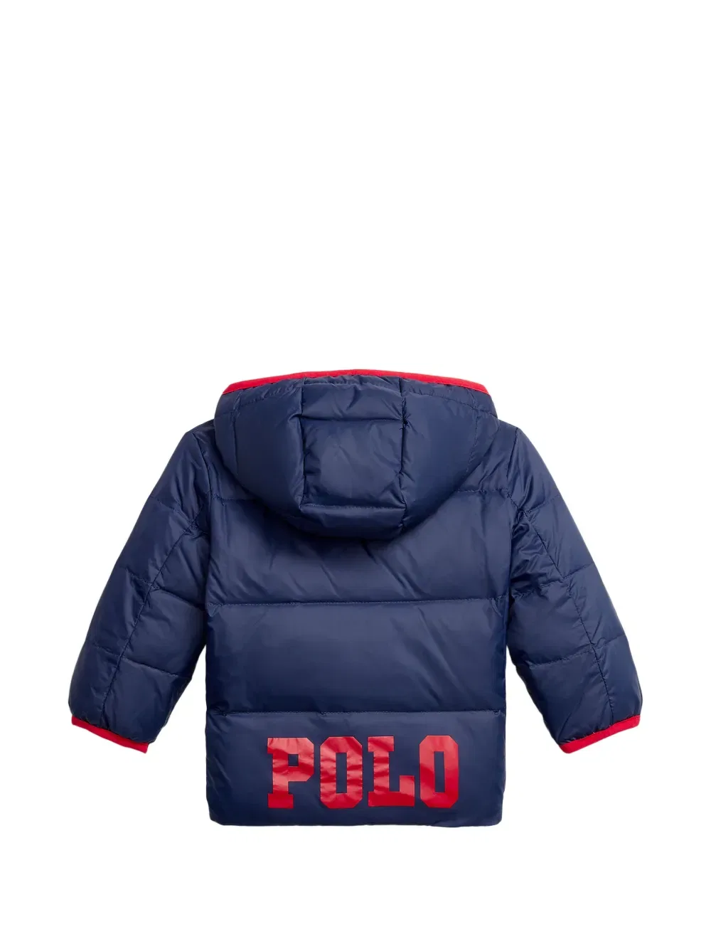Стеганая куртка с логотипом Polo Ralph Lauren Kids, синий — фото 2