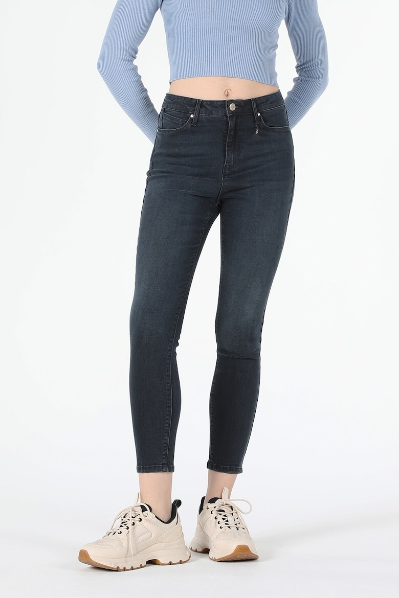 

Джинсы узкого кроя с высокой талией Colin'S, синий