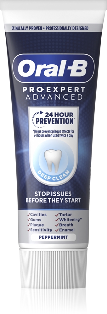 

Pro-Expert Advanced Deep Clean комплексная очищающая зубная паста Oral-B, peppermint 75 мл