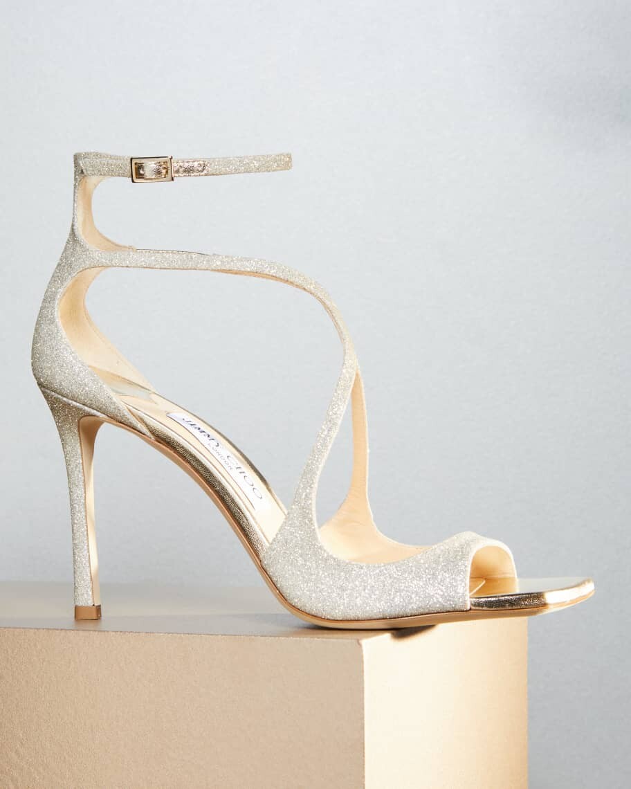 Блестящие сандалии Azia с ремешком на щиколотке Jimmy Choo — фото 2