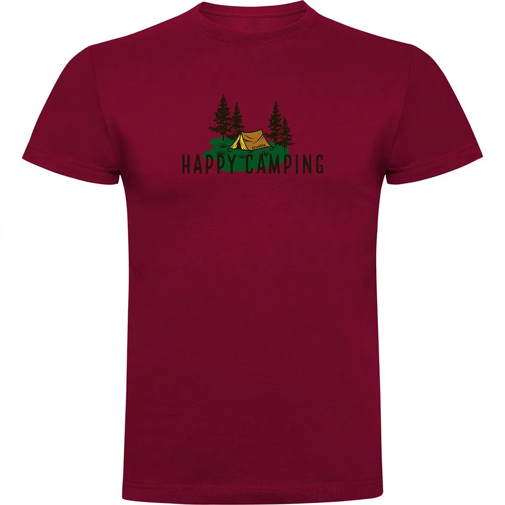 

Футболка с коротким рукавом Kruskis Happy Camping, красный