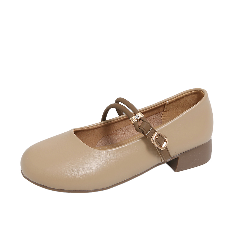 

Износостойкая дышащая детская кожаная обувь для подростков Wooden Rabbit, Apricot