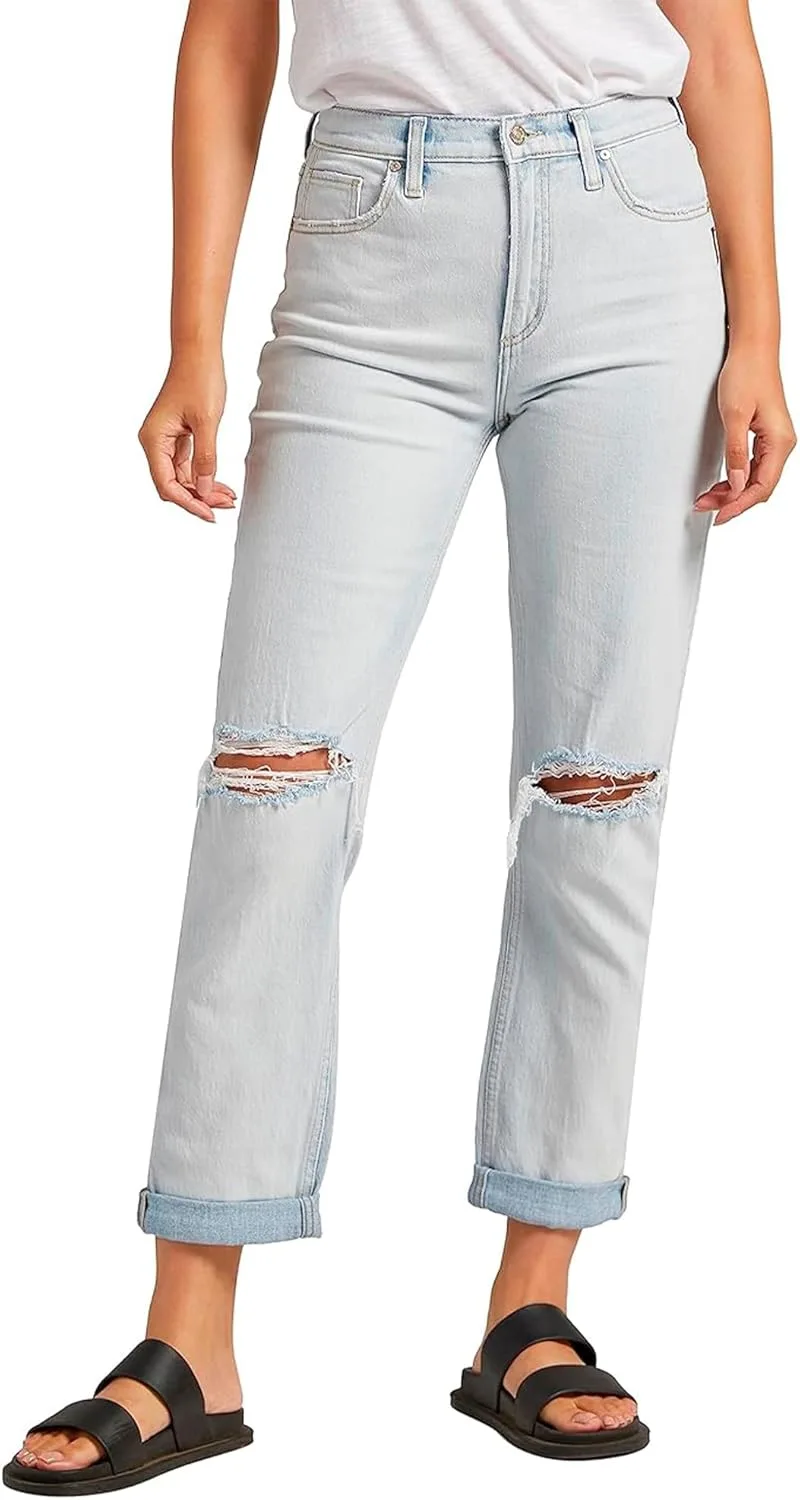 

Silver Jeans Co. Женские джинсы 90s Boyfriend High Rise Straight Leg - Legacy