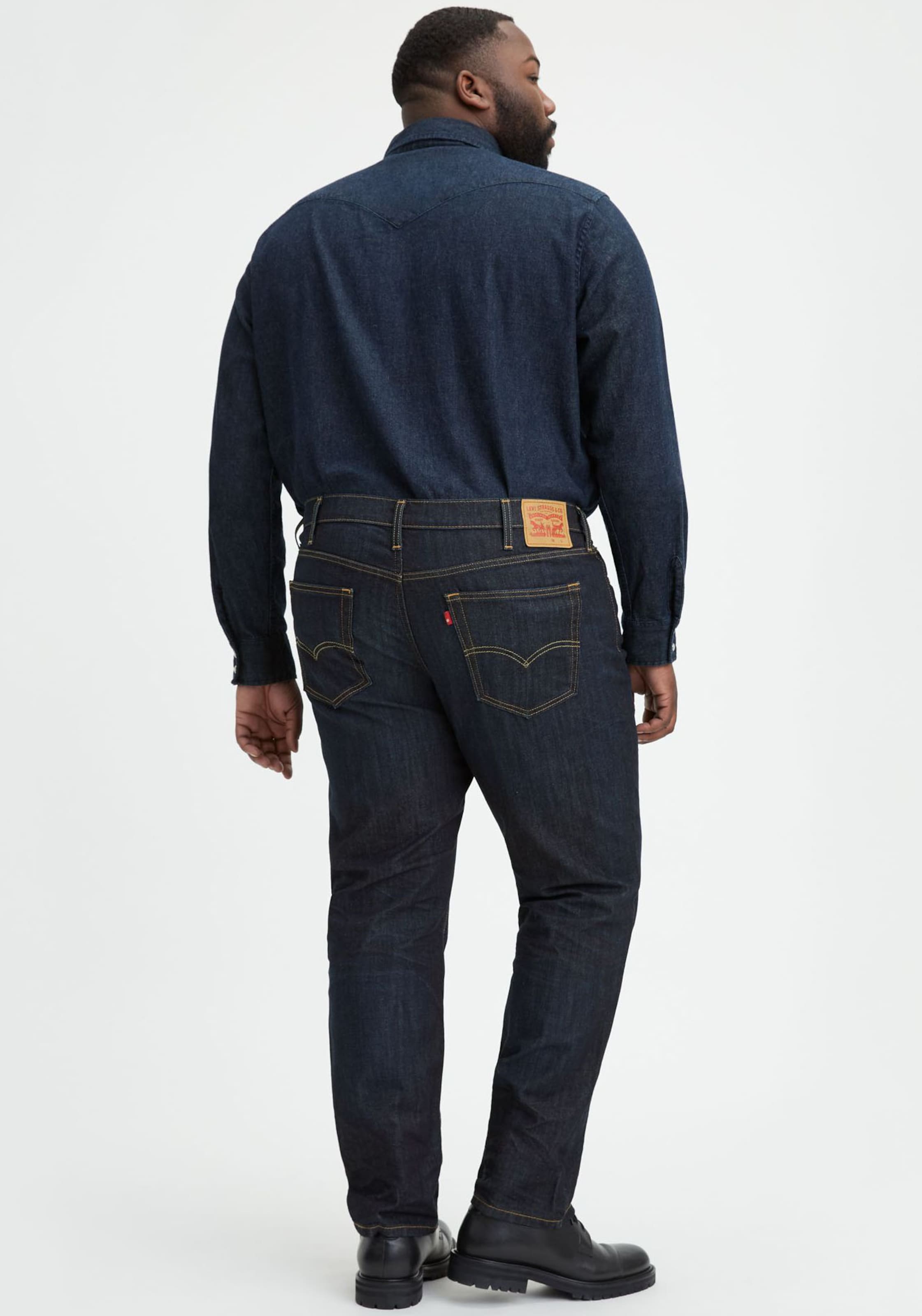 Levi's Big & Tall Джинсы Regular в темно-синем цвете — фото 3