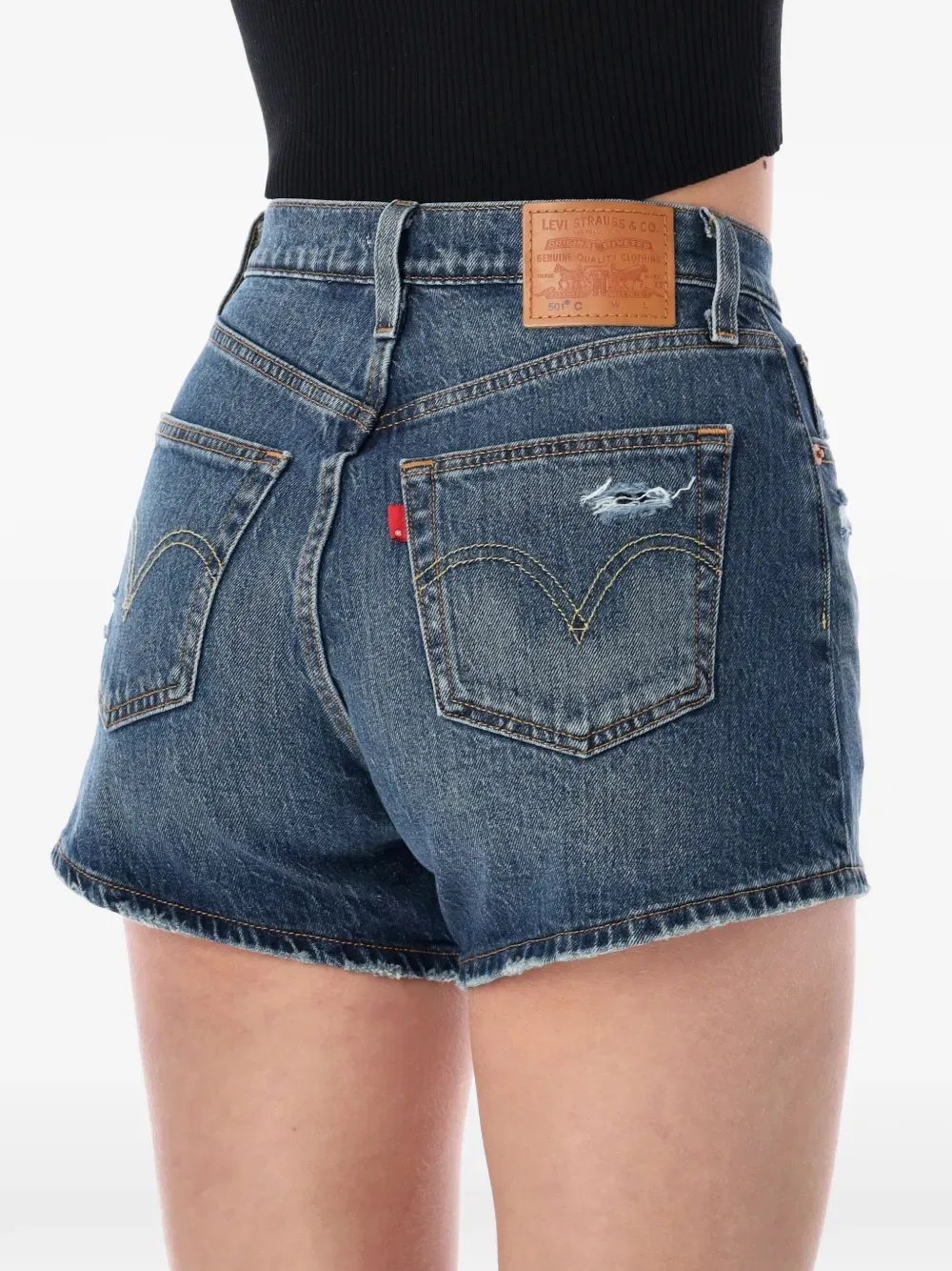 Шорты Levi's 501 Original Fit, синий — фото 3