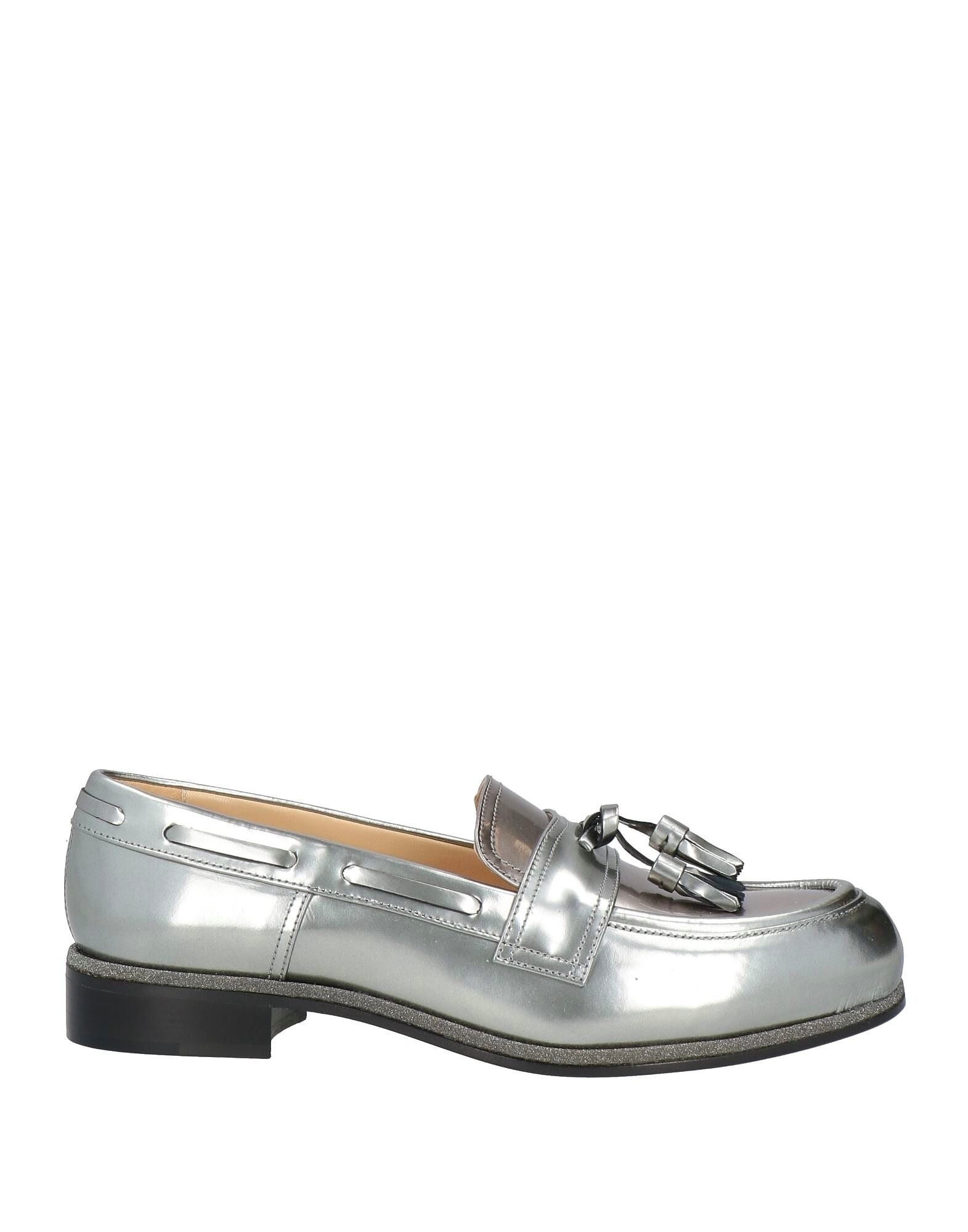 Лоферы Jimmy Choo, серебряный