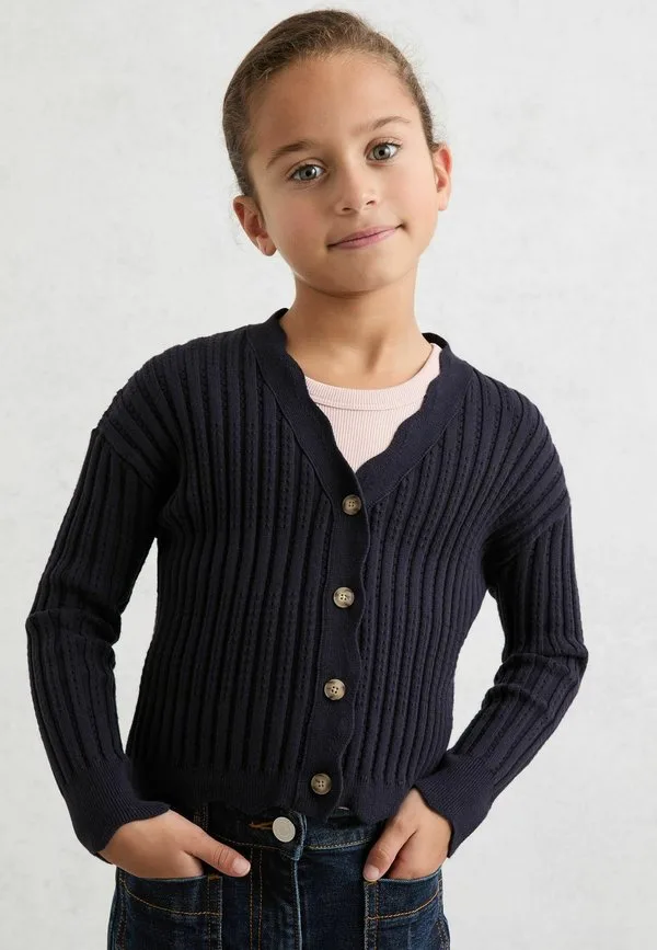 Нежный ажурный кардиган Reiss, Navy