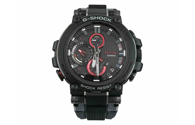 

CASIO Часы G SHOCK MTG Collection Solar Quartz Movement Resin Strap Watch Men's Watch Black Dial