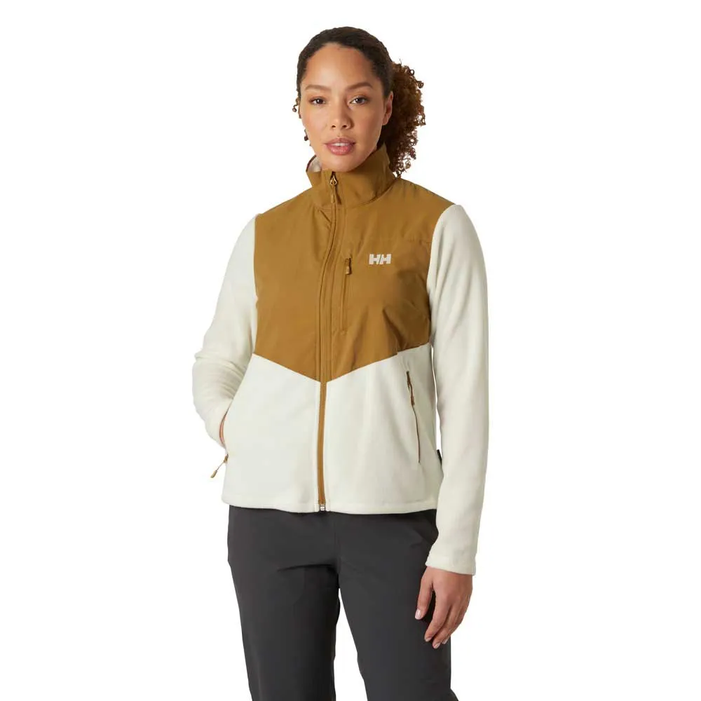 

Флис Helly Hansen Daybreaker Block full zip, коричневый/белый