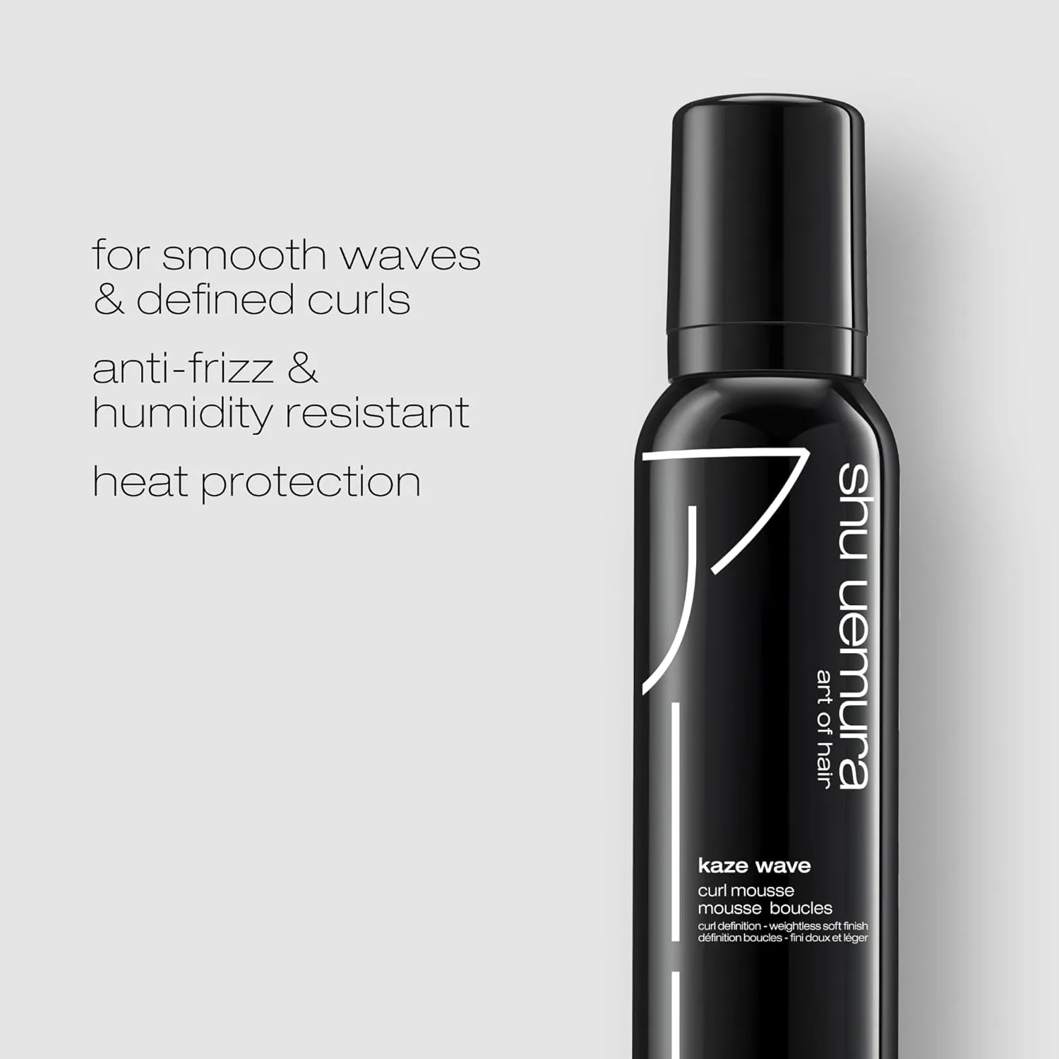 Shu Uemura Art of Hair Kaze Wave Curl Defining Mousse - Укрощает пушистость и обеспечивает термозащиту, для волнистых и кудрявых волос, 140 мл, red — фото 2