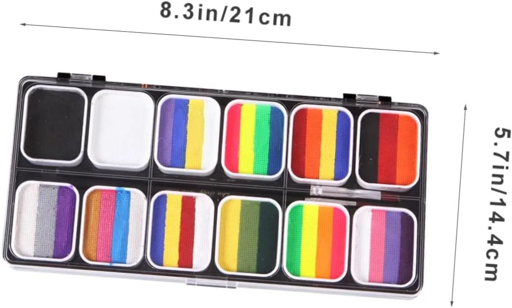 Палетка для лица и тела Washable Checkered MUELODSIC, 12 цветов — фото 3