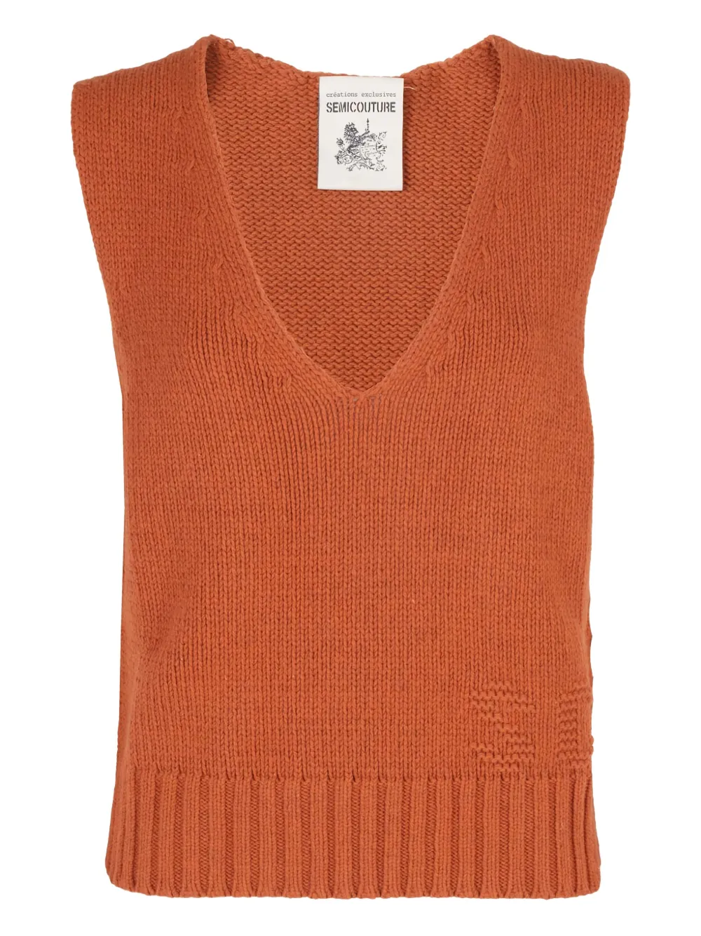 

Трикотажный топ Semicouture, оранжевый