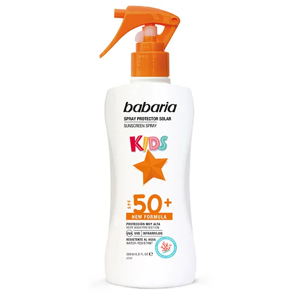 

СПФ 50+ Spray Protector Solar Infantil Babaria, 200 ml