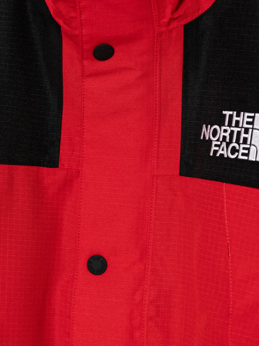 Куртка с капюшоном и цветными вставками The North Face Kids, красный — фото 3