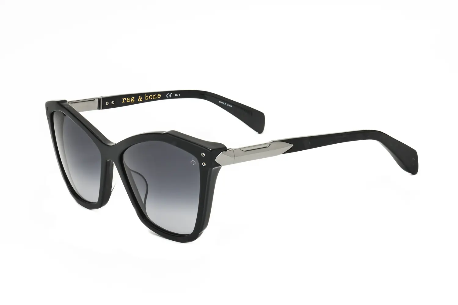 

Женские солнцезащитные очки Rag & Bone 57 мм, черные