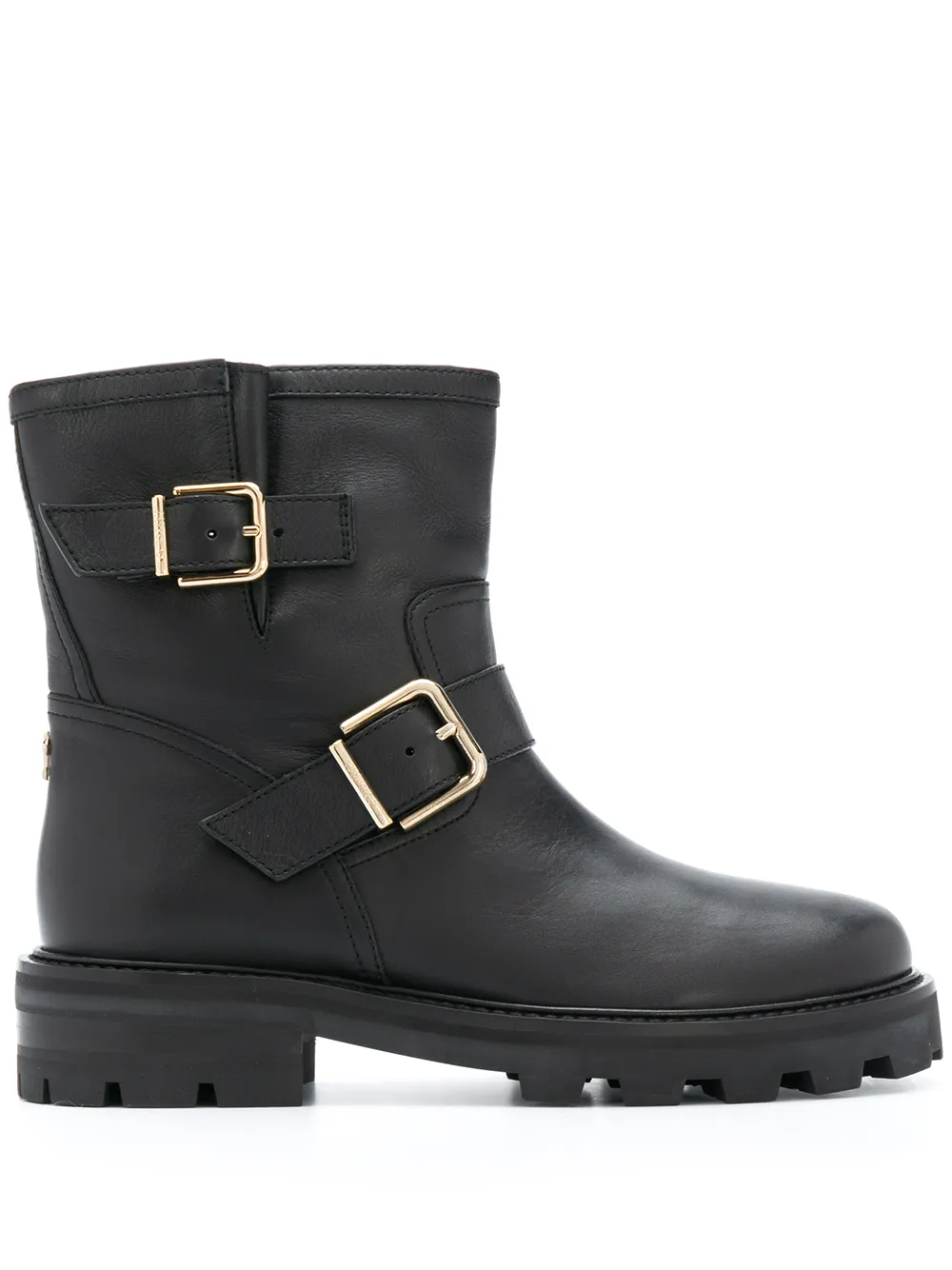 Ботинки Youth с пряжками JIMMY CHOO, черный