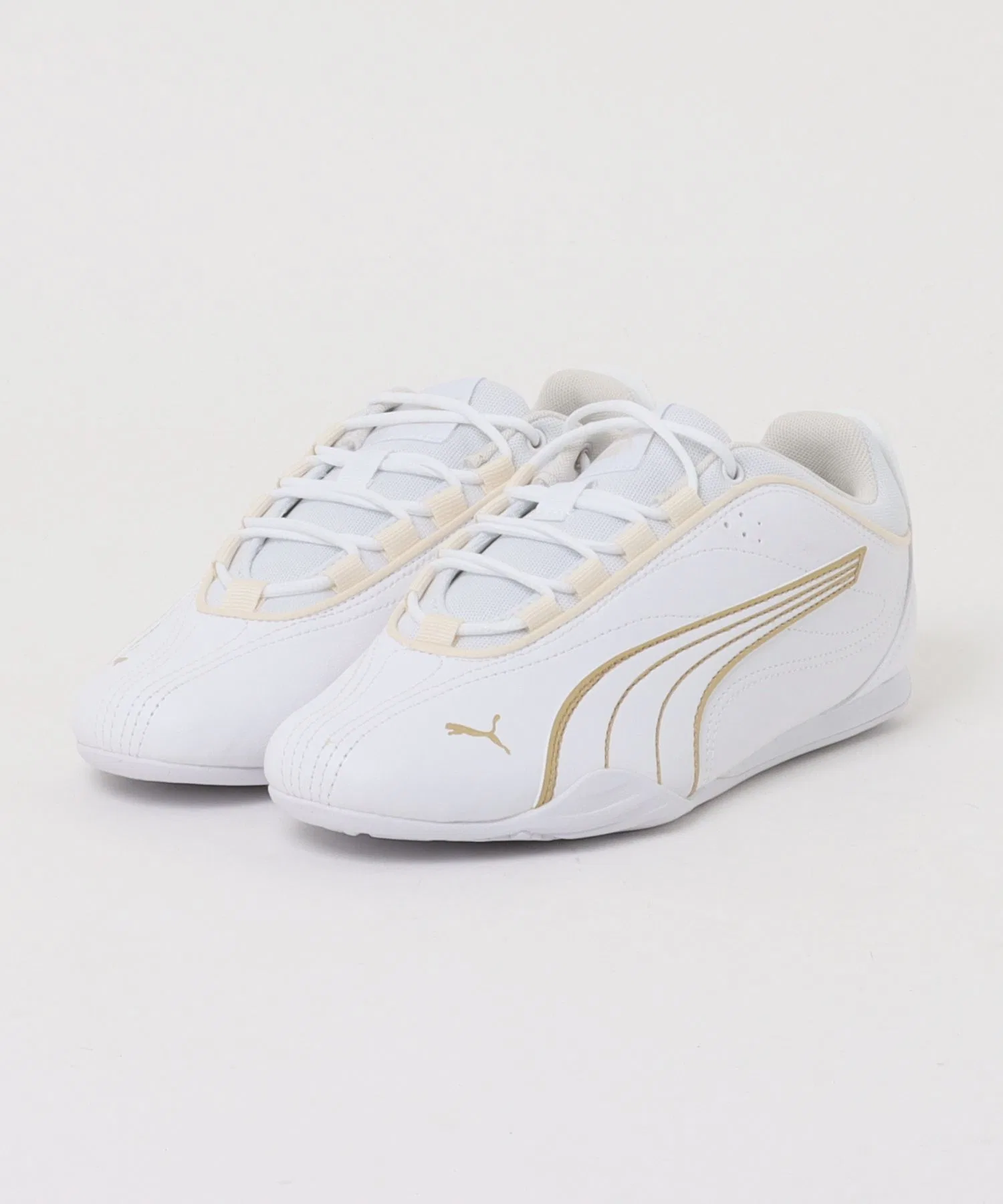 Унисекс кроссовки PUMA Catch Soleil белые с золотом