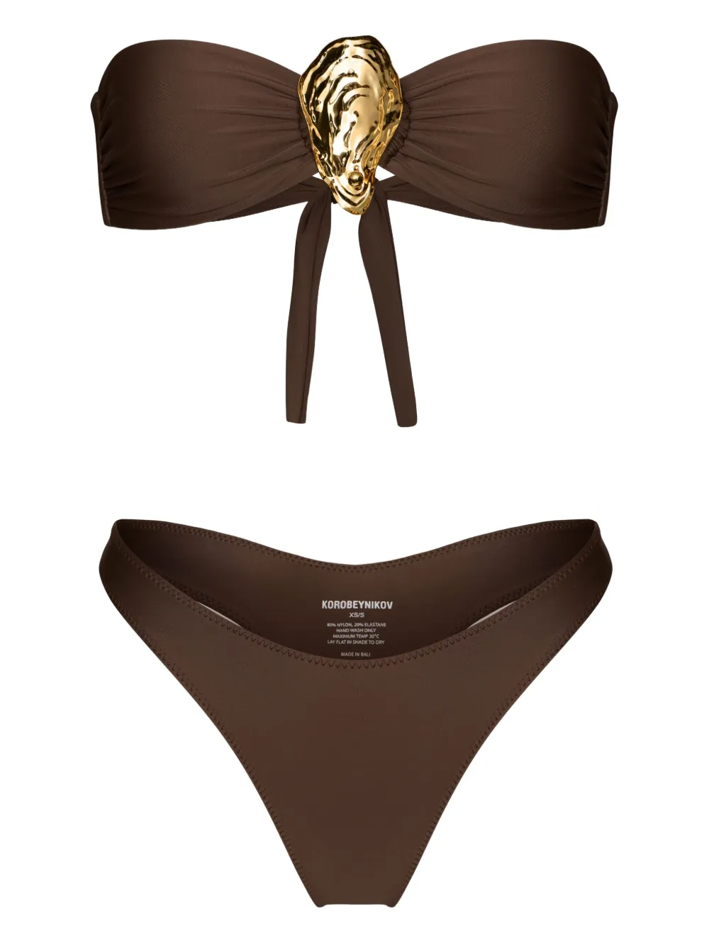 

Декорированное бикини KOROBEYNIKOV, коричневый