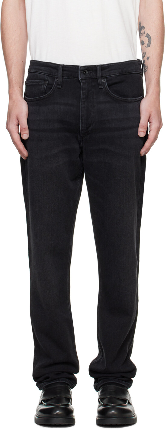 

Черные облегающие джинсы Fit 2 rag & bone, Washed black