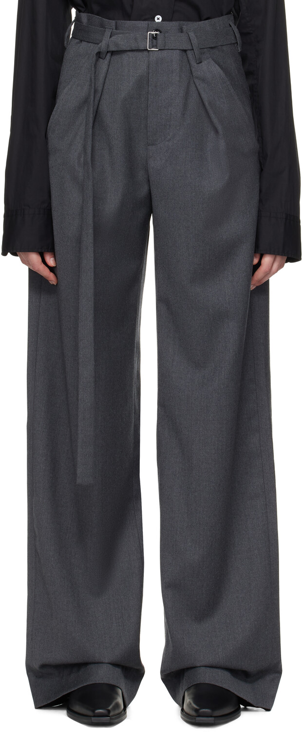 

Серые брюки Linna повышенной комфортности Ann Demeulemeester