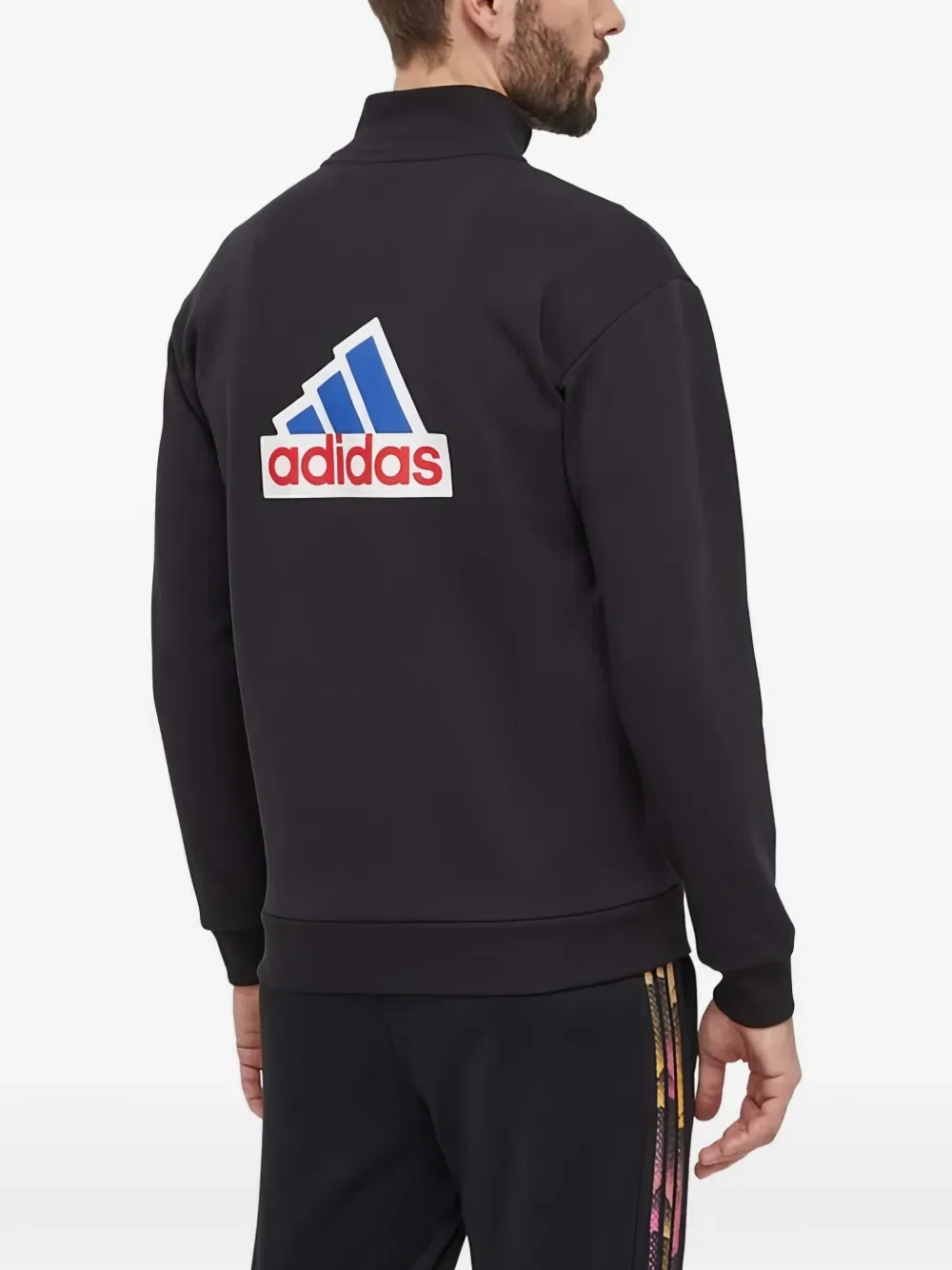 Толстовка с логотипом Zip Adidas, черный — фото 3