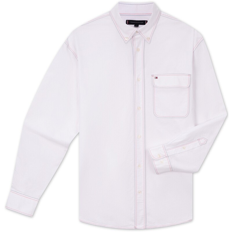 

Рубашка мужская белая YCF Tommy Hilfiger, белый