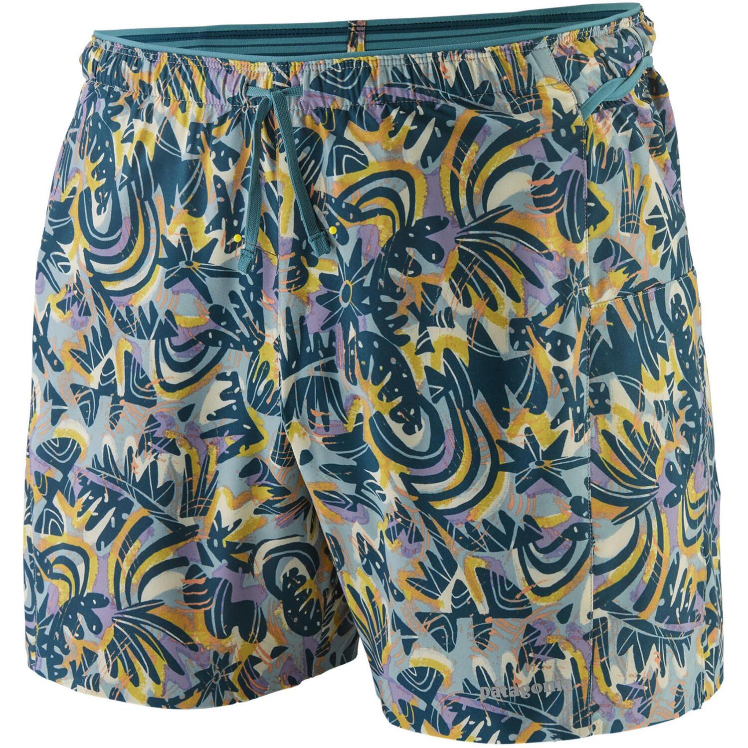 Мужские шорты Strider Pro 5 дюймов Patagonia, Wild Botanist/Thermal Blue — фото 3