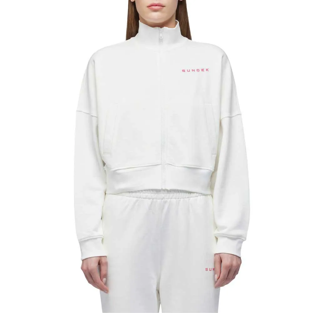 

Толстовка Sundek Felpa logo full zip, белый