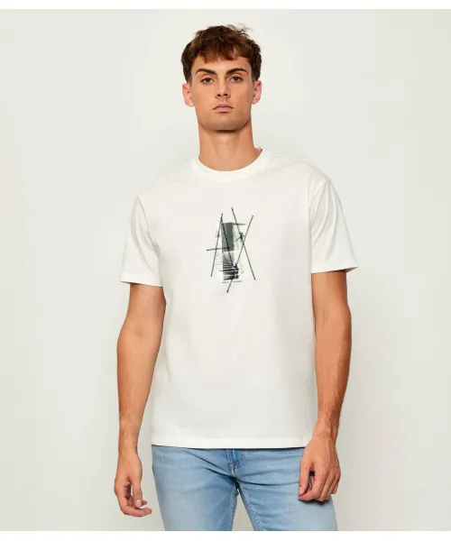 

Футболка Regular fit Armani Exchange, бежевый